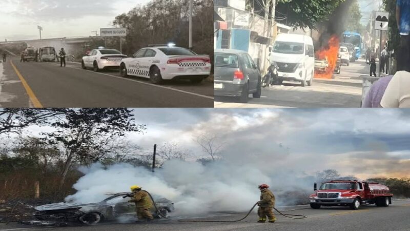Se incendian una ambulancia y un vehículo en Valladolid, y uno más en la vía Muna- Umán