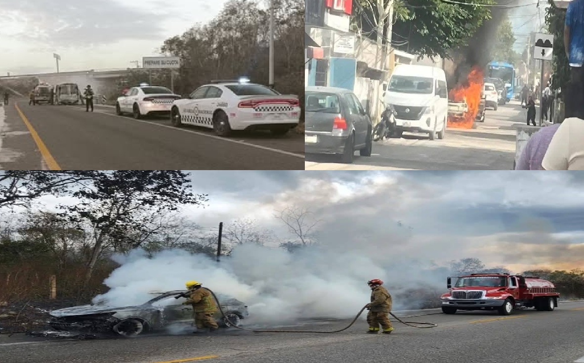 Se incendian una ambulancia y un vehículo en Valladolid, y uno más en la vía Muna- Umán