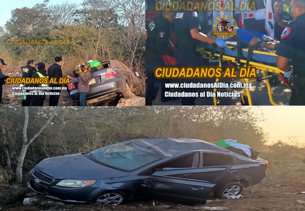 Un niño sufre traumatismo craneoencefálico en Dzilam de Bravo y una doctora vuelca en la vía Temax- Cansahcab