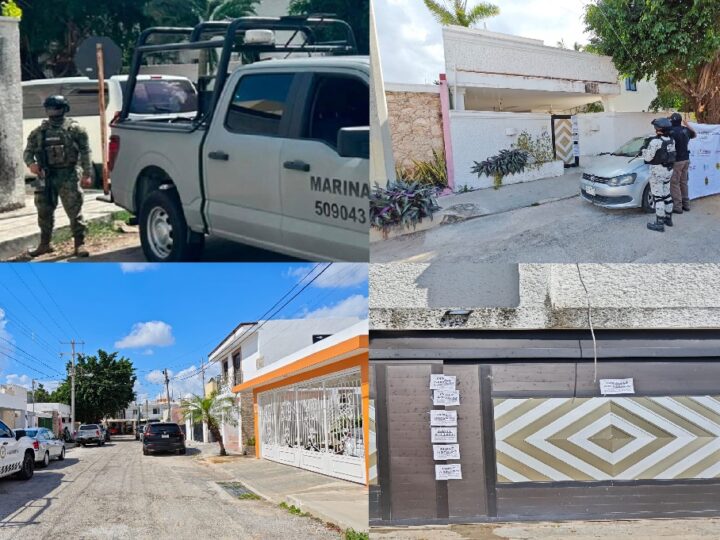 Detienen a cinco mininarcos en un laboratorio de drogas en una zona residencial al norte de Mérida