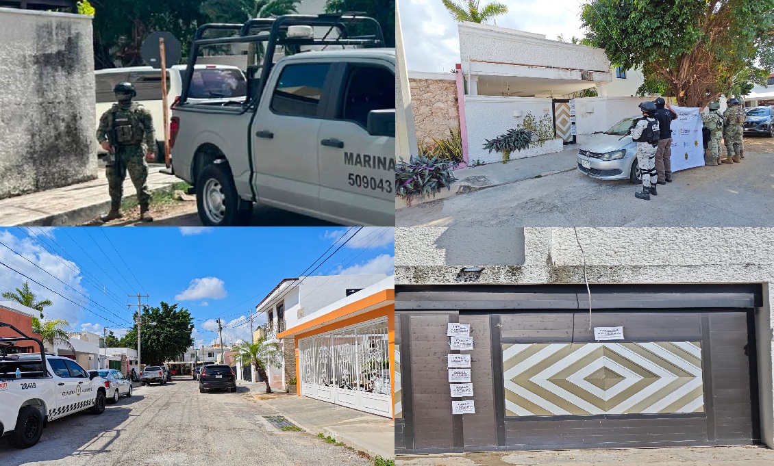 Detienen a cinco mininarcos en un laboratorio de drogas en una zona residencial al norte de Mérida