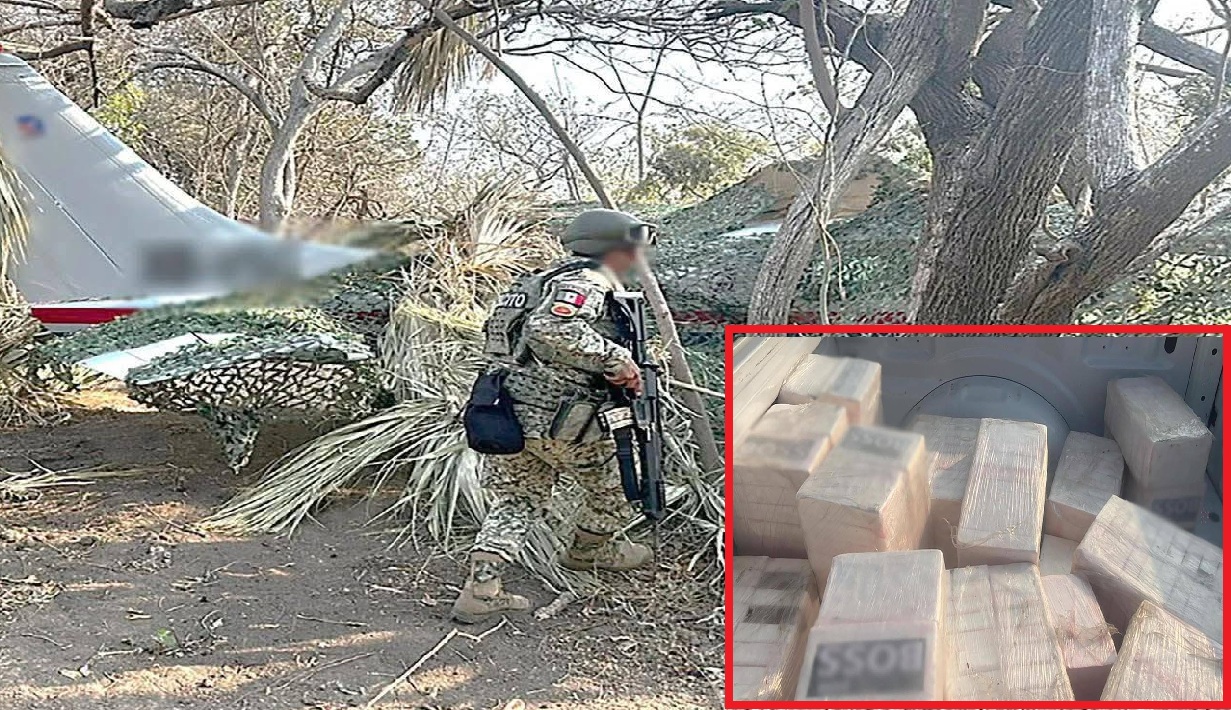 Interceptan una avioneta con más de media tonelada de cocaína en Oaxaca