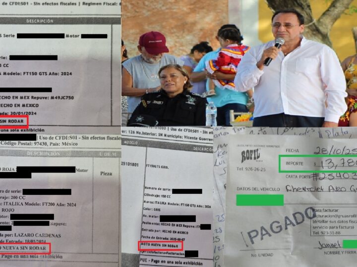 Abimerhi, Rofil, policías de la SSP y de Dzidzantún, póquer de quita motos, para sacar dinero, con venia del alcalde