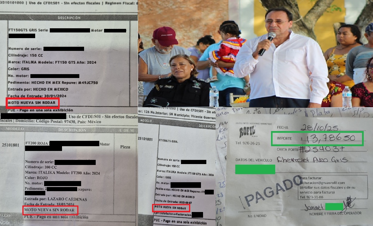 Abimerhi, Rofil, policías de la SSP y de Dzidzantún, póquer de quita motos, para sacar dinero, con venia del alcalde