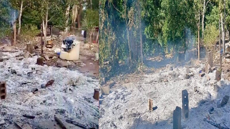 Una pareja de abuelitos se quema su casa en Xmakulán, comisaría de Tizimín