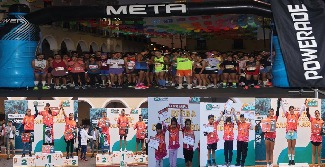 Cientos de deportistas participaron en la carrera en honor a la Virgen de la Candelaria en Valladolid