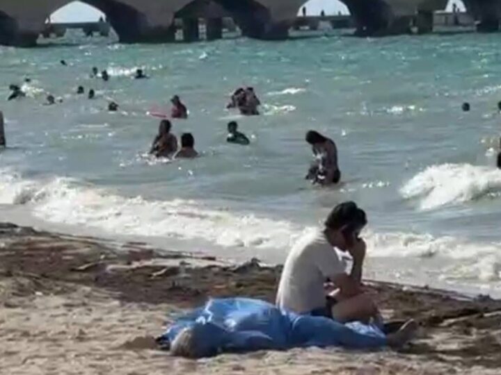 Un abuelito llegó a disfrutar de un día de playa y murió ahogado frente el malecón en Progreso