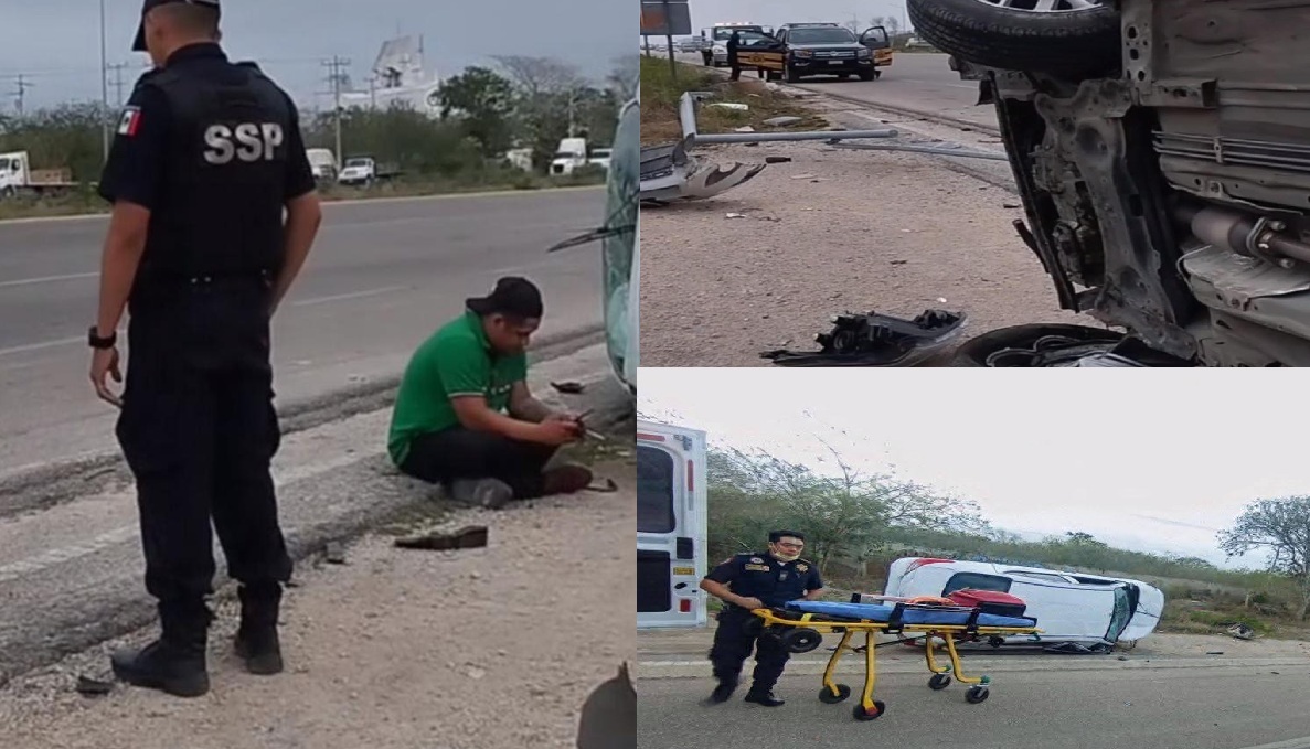 Ebrio conductor choca en la Mérida- Progreso: Dice que se embriago por una decepción amorosa