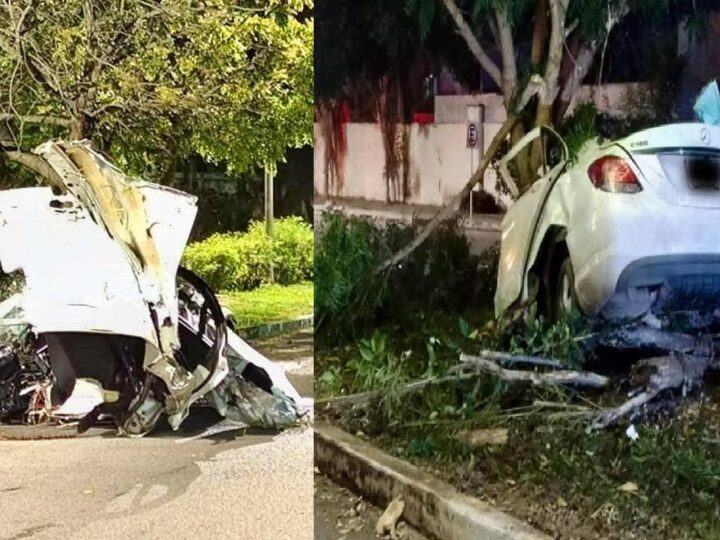 Un joven choca su auto de lujo y muere en Gran Santa Fe su compañero vivió para contarlo