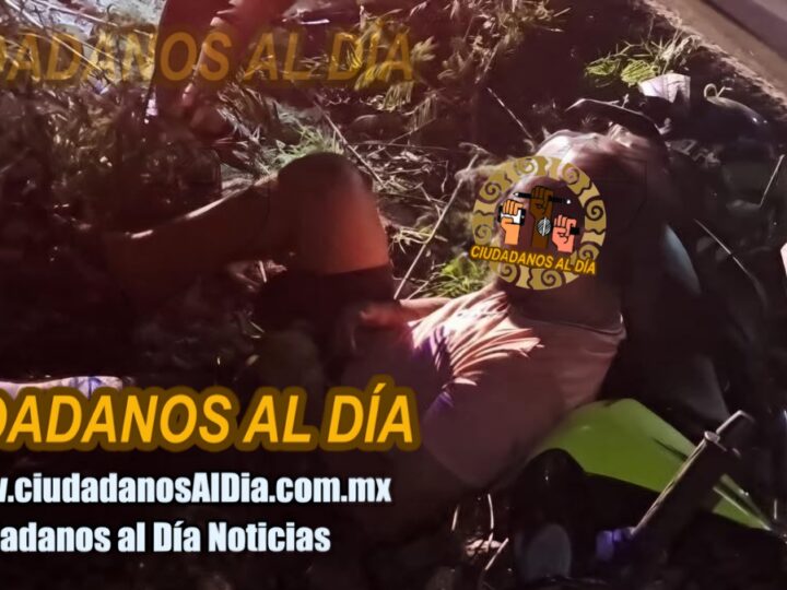 Un motociclista derrapa y lesiona en la vía Cacalchén- Tixkokob