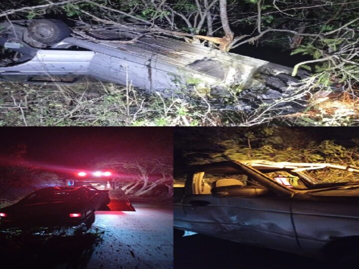Un automovilista vuelca rumbo a Santa Clara y huye antes que llegue la policía de Dzidzantún  