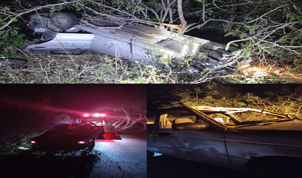 Un automovilista vuelca rumbo a Santa Clara y huye antes que llegue la policía de Dzidzantún  