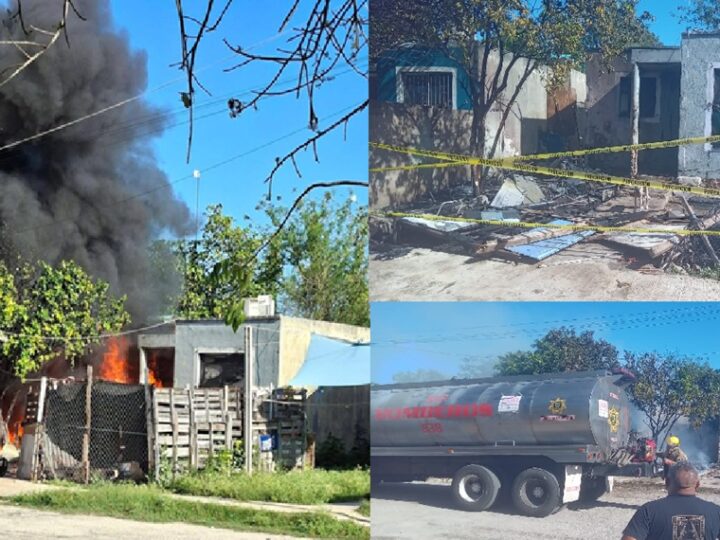 El “Luca” prende fuego y quema una casa en Motul: Hay video dice afectado   