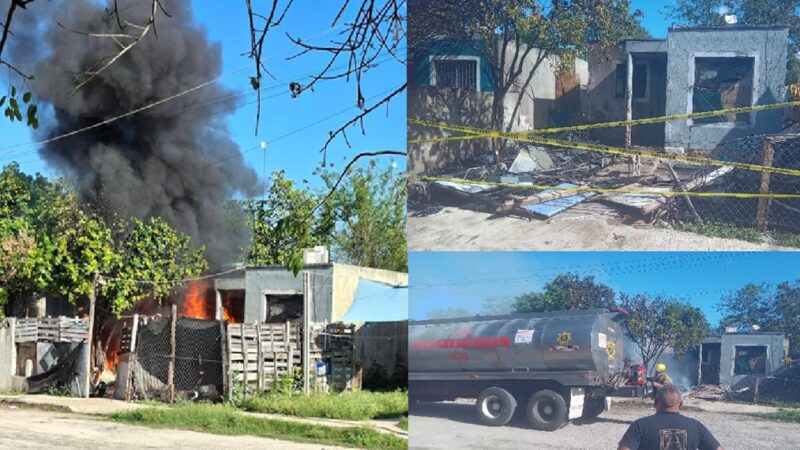 El “Luca” prende fuego y quema una casa en Motul: Hay video dice afectado   