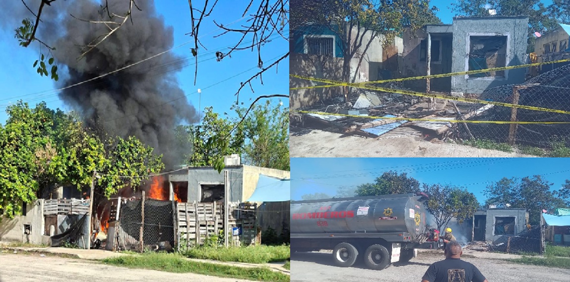 El “Luca” prende fuego y quema una casa en Motul: Hay video dice afectado   