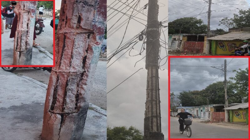 La Comisión Federal De Electricidad (CFE) pone en riego a niños de Cansahcab