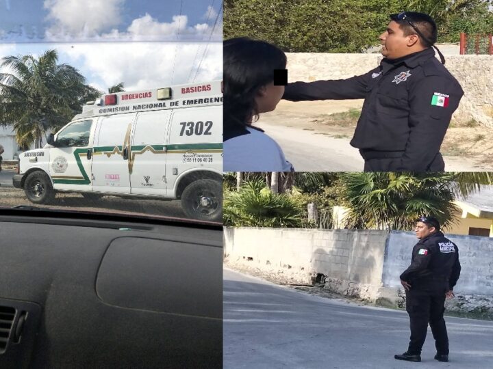 Prepotente y soberbia policía de Dzidzantún abusa de su autoridad contra ciudadanos