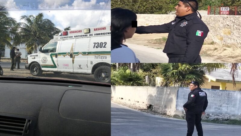 Prepotente y soberbia policía de Dzidzantún abusa de su autoridad contra ciudadanos