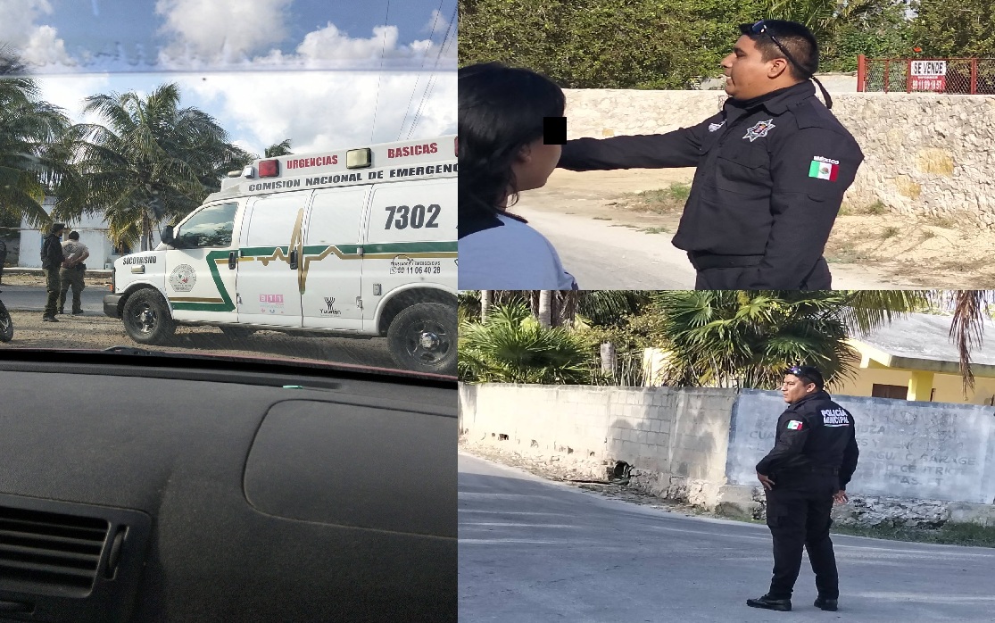 Prepotente y soberbia policía de Dzidzantún abusa de su autoridad contra ciudadanos