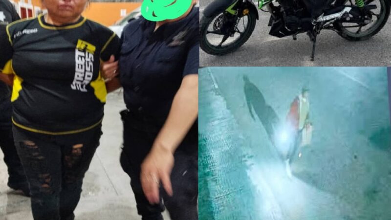 Dzilameños detiene a una presunta roba motos: La policía luego la dejo en libertad