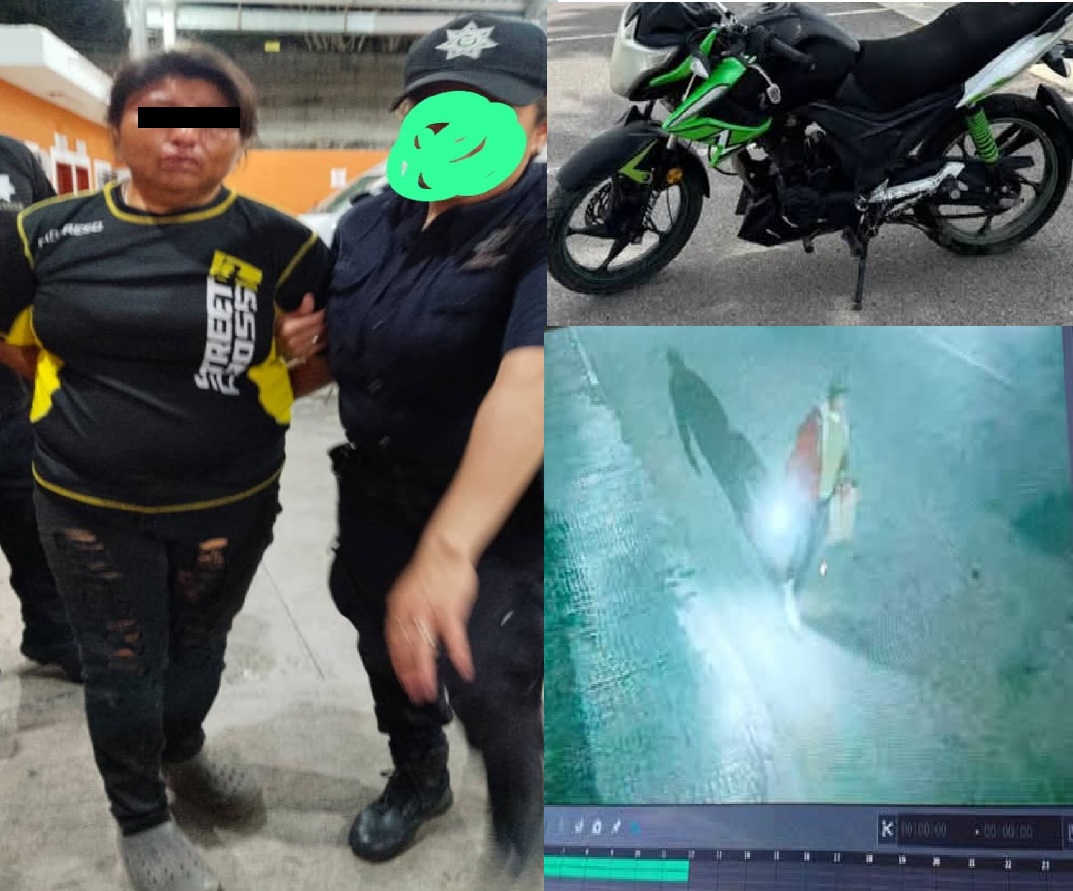 Dzilameños detiene a una presunta roba motos: La policía luego la dejo en libertad