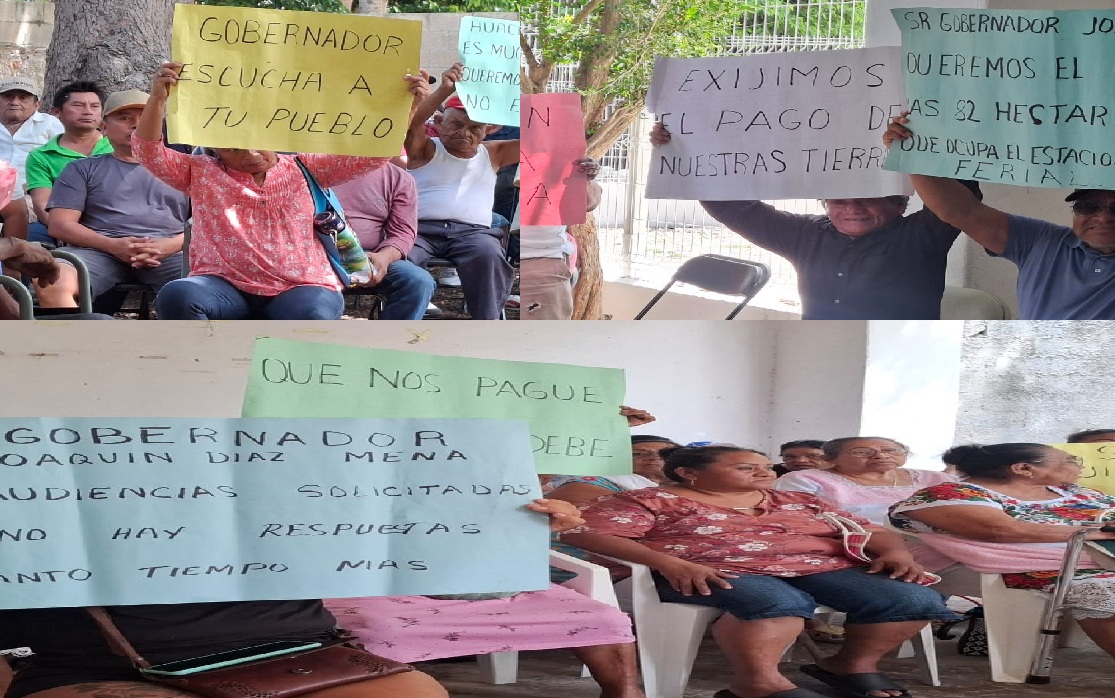 El mentiroso Huacho Díaz exhibido, engañó de nuevo a ejidatarios de Dzununcán: NO les dio audiencia