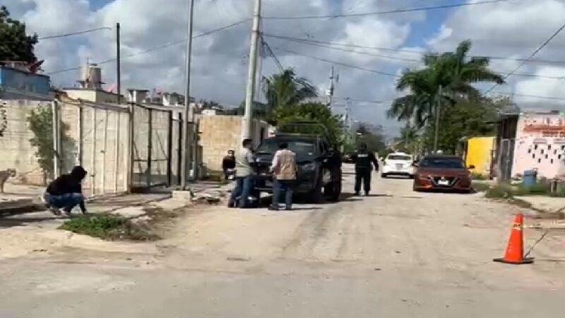 Dos motociclistas balean a un joven en el fraccionamiento Encinos II, de Kanasín