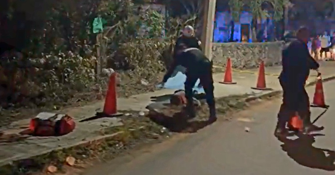 Un joven motociclista derrapa y muere en calles de la colonia Santo Domingo en Tizimín