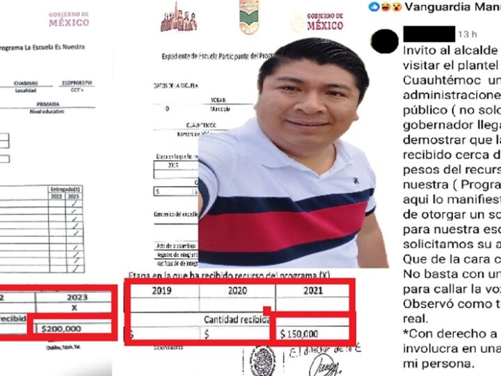 Comuna de Yobaín con una mentira trata de tapar otra mentira: En abandono escuela de Chabihau