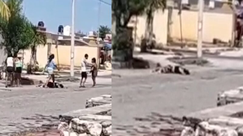 Violentas mujeres casi matan a golpes a una adulta mayor en Piedra De Agua