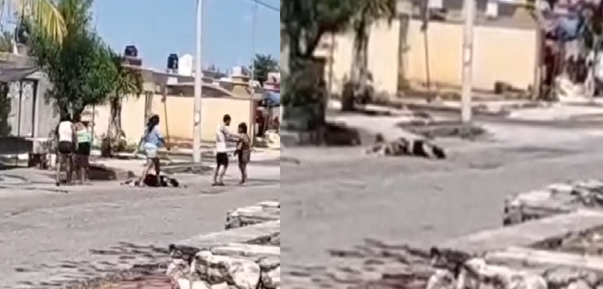 Violentas mujeres casi matan a golpes a una adulta mayor en Piedra De Agua