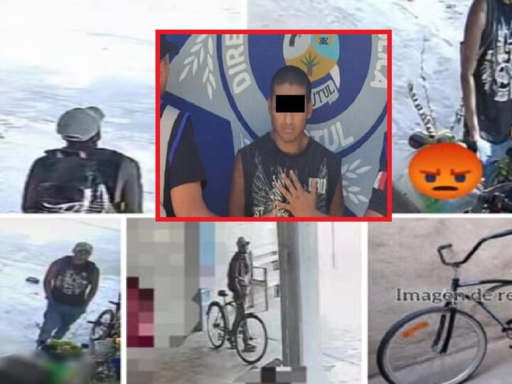 Ni tan Jesús se robo una bicicleta en Motul: Lo detuvo la policía, lo identificó en Facebook  