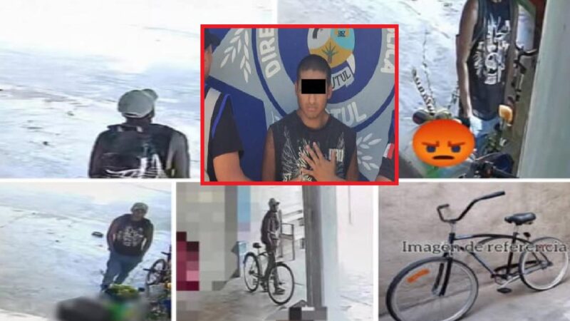 Ni tan Jesús se robo una bicicleta en Motul: Lo detuvo la policía, lo identificó en Facebook  