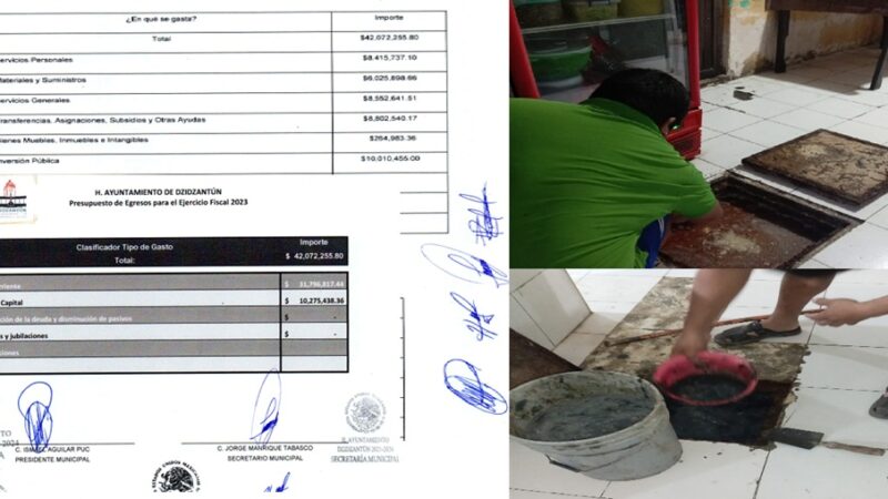 Sale Mierda en el mercado de Dzidzantún donde Ismael Aguilar gasto más de tres millones de pesos