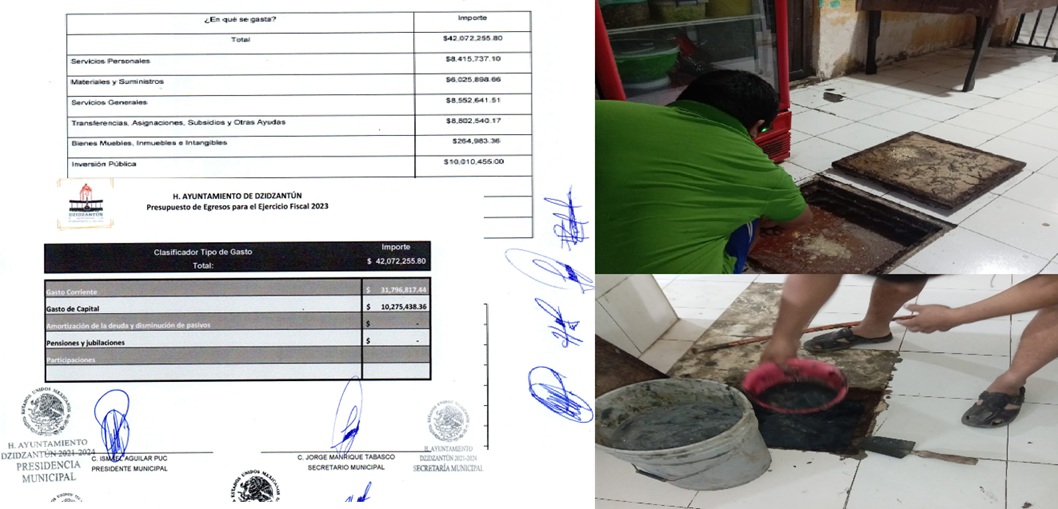 Sale Mierda en el mercado de Dzidzantún donde Ismael Aguilar gasto más de tres millones de pesos