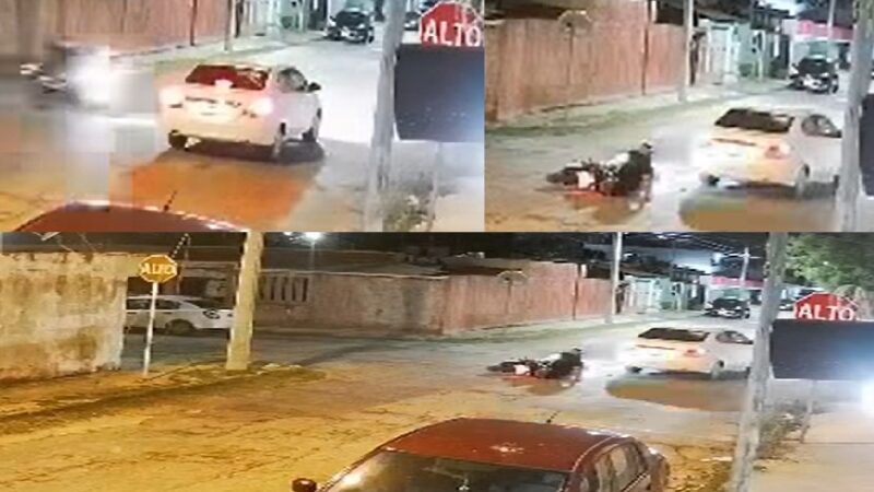 Un automovilista choca a un motociclista en el fraccionamiento Mulsay y huye del lugar