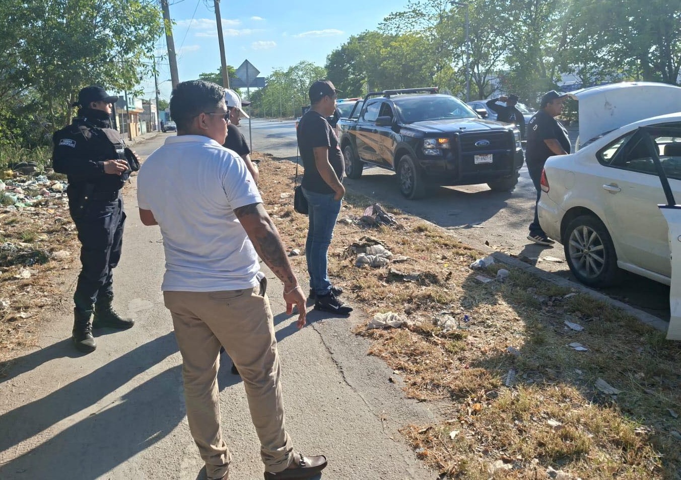 Persecución policiaca en Umán- Mérida deja cuatro ladrones detenidos