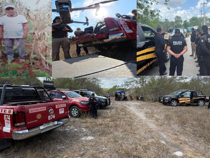 Con drones y caninos la SSP mantiene la búsqueda de un abuelito extraviado en montes de Halachó
