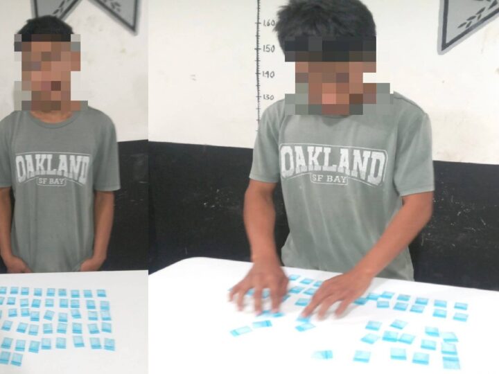 Policía de Espita detiene a un rapazuelo de 16 años con más de 50 bolsas de droga