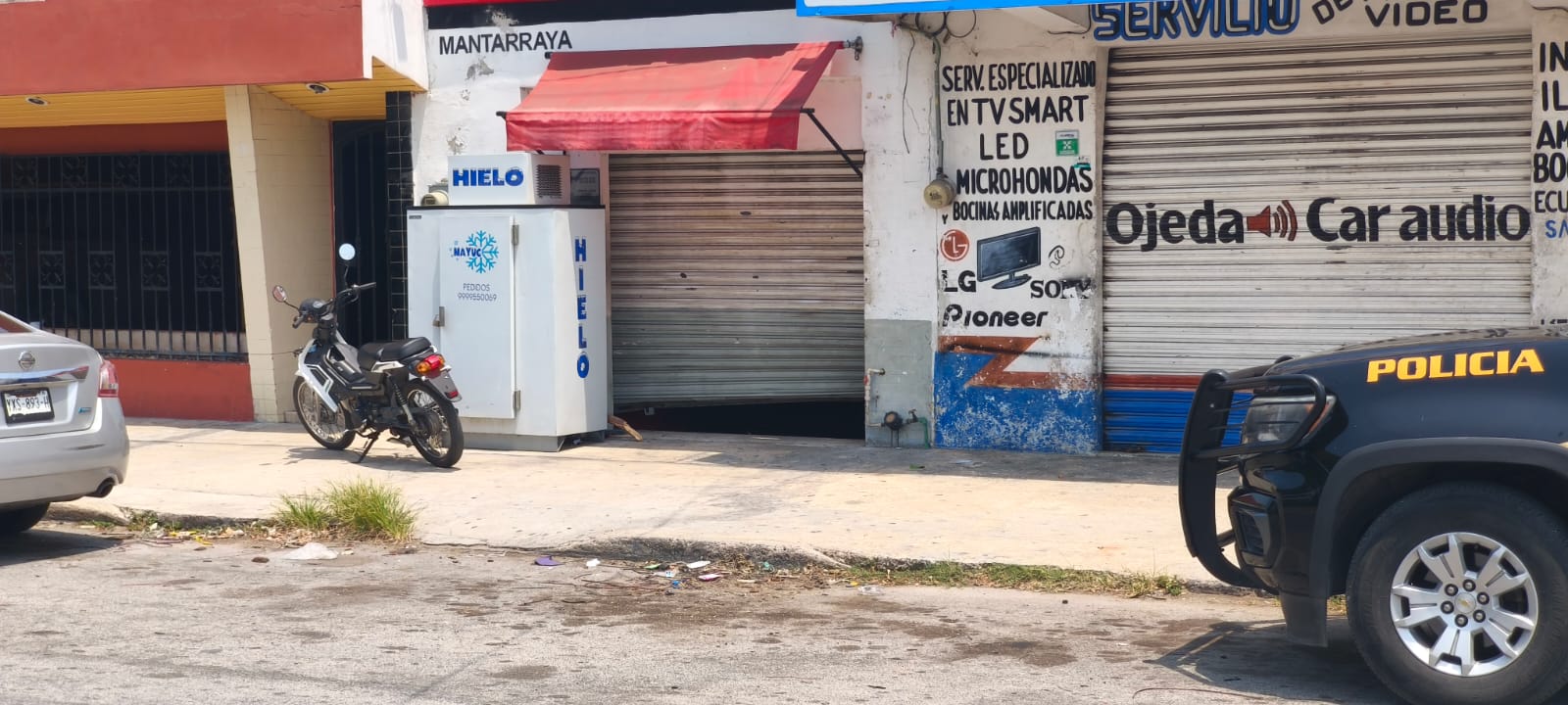 Ladrones en horas de la madrugada roban el Six de la Fuente en Progreso