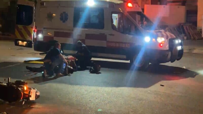 Un repartidor de comida pierde una pierna en Ciudad Caucel: lo chocó un automóvil