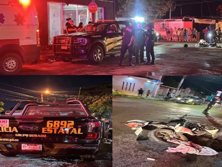 Patrulla de la SSP choca y lesiona a una joven motociclista en Circuito Colonias