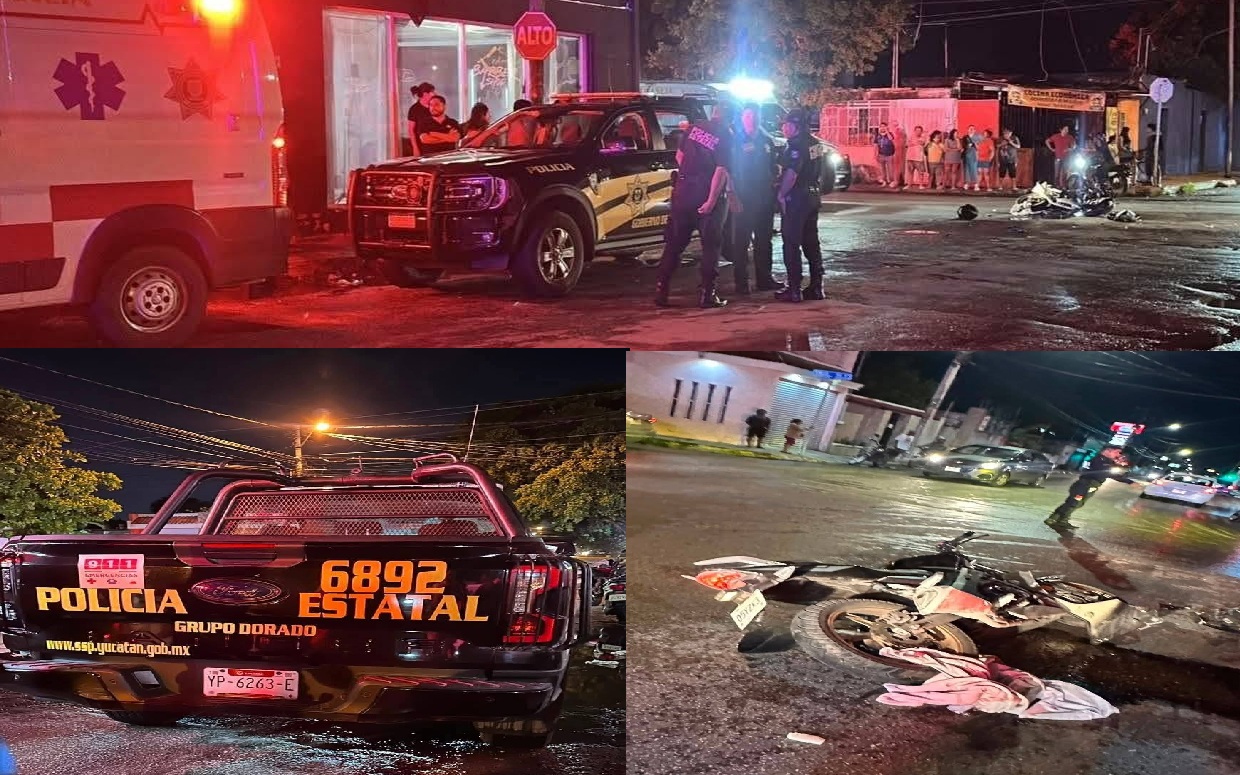 Patrulla de la SSP choca y lesiona a una joven motociclista en Circuito Colonias