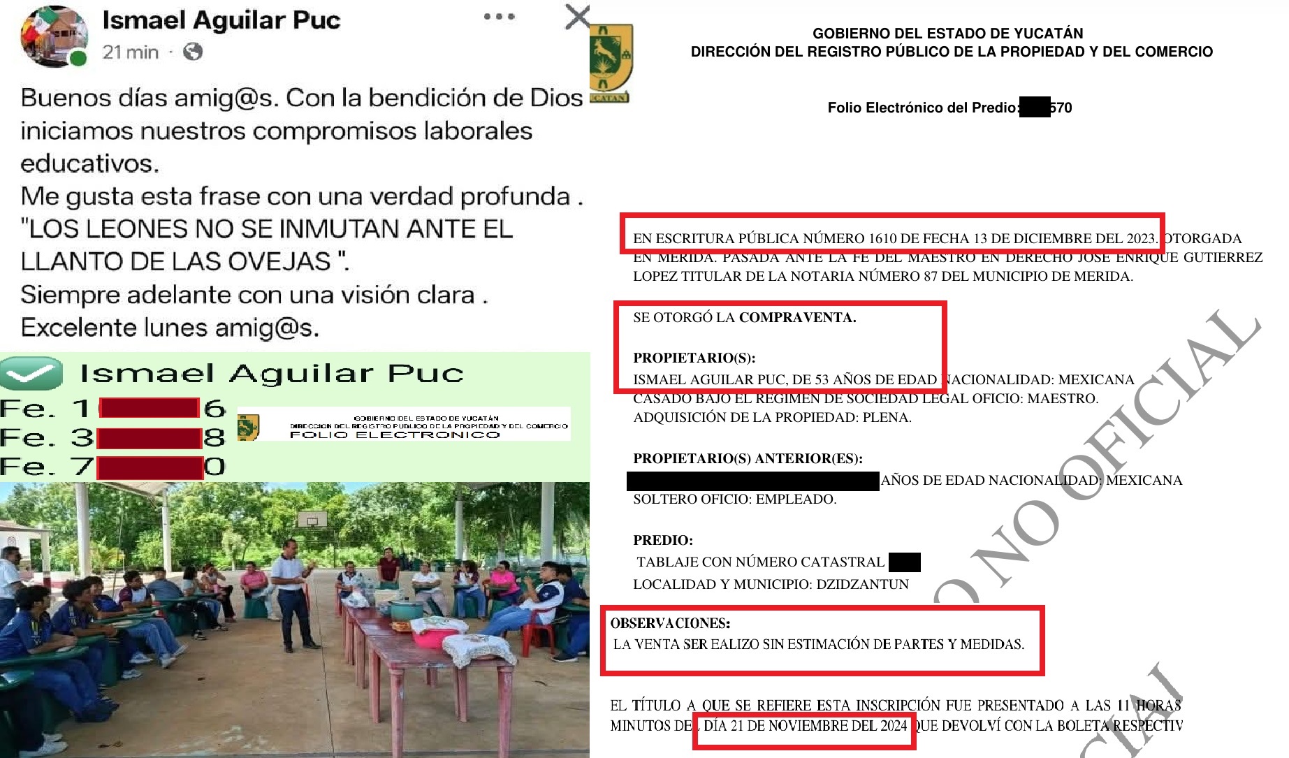Ex alcalde Ismael Aguilar se siente el Mesías “León De Juda”: Busca refugio en Morena para cuidar su fortuna