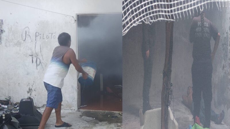 Se incendia una casa en Buctzotz: El dueño logro salir a tiempo, no se reporto lesionados