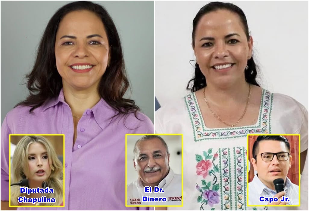 Lila Frías, candidata a la alcaldía de Progreso: El Dr. Dinero, diputado local y la Chapulina, federal