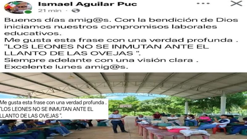 Ismael Aguilar se siente el León de Judá, pero es una vil Rata de Dzidzantún
