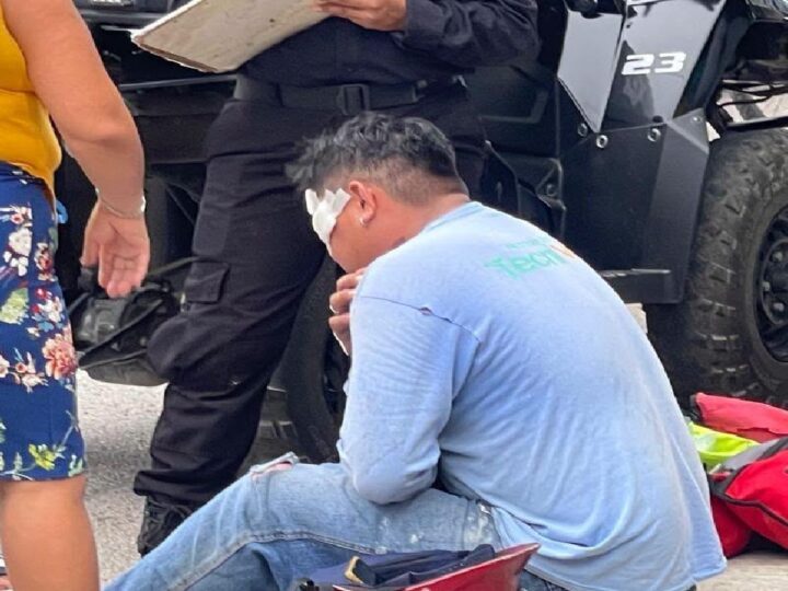 Dos motociclistas lesionados en Tizimín: Atropellaron un perro