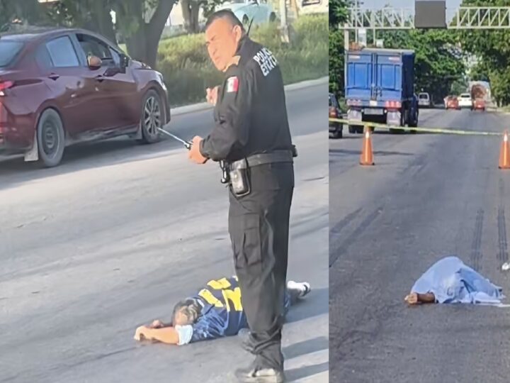 Conductor de un Mazda atropella y mata a un peatón en el Periférico de Mérida