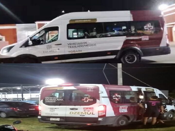 Alcalde de Yobaín y Dzemul usan ambulancias para trasportar a grupos de zumba y futbolistas